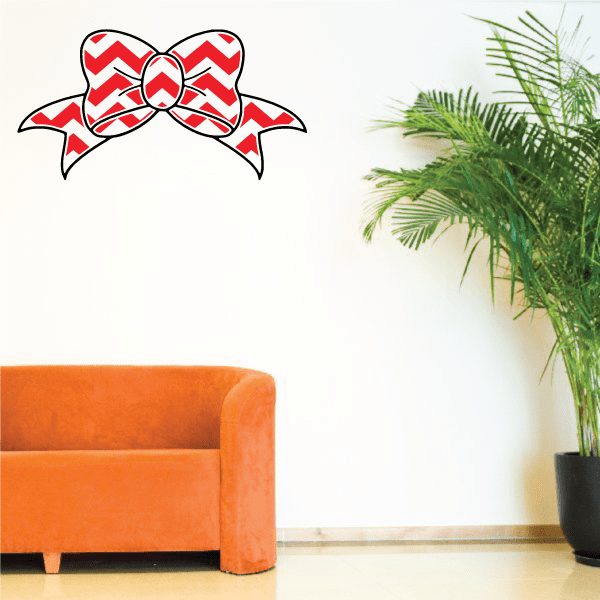 Image of Chevron Ribbon Sticker