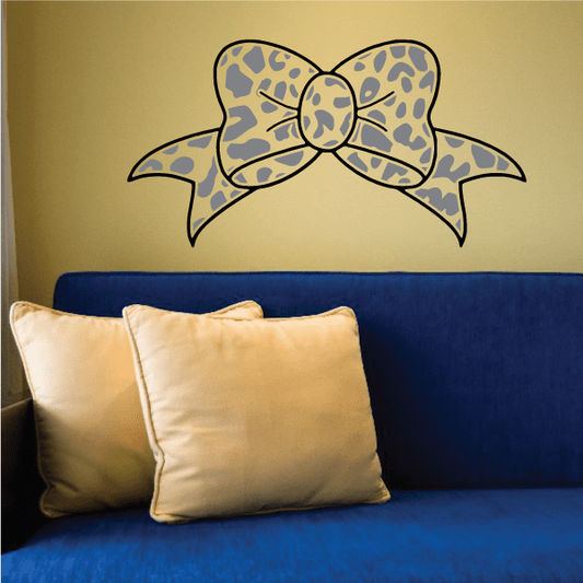 Image of Leopard Ribbon Sticker