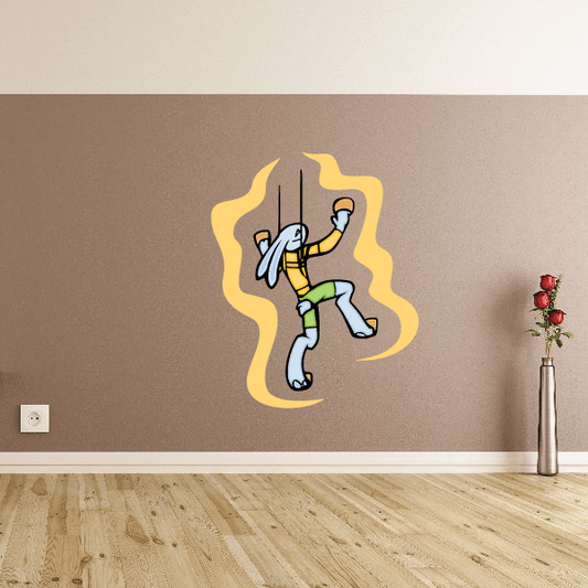 Image of Rock Climbing Wall Decal - Vinyl Sticker - Car Sticker - Die Cut Sticker - CDSCOLOR001
