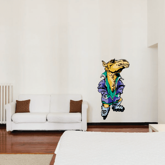 Image of Rollerblading Wall Decal - Vinyl Sticker - Car Sticker - Die Cut Sticker - CDSCOLOR006