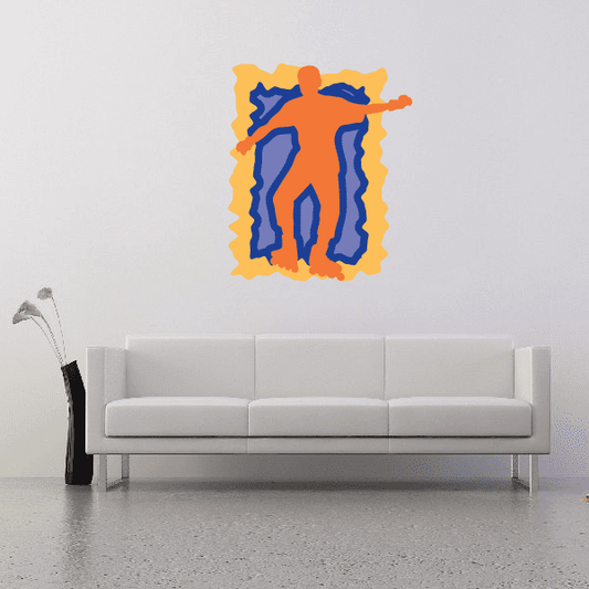 Image of Rollerblading Wall Decal - Vinyl Sticker - Car Sticker - Die Cut Sticker - CDSCOLOR012