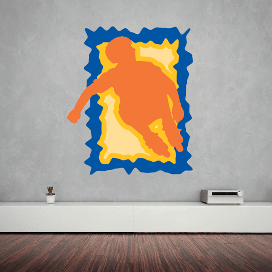 Image of Rollerblading Wall Decal - Vinyl Sticker - Car Sticker - Die Cut Sticker - CDSCOLOR019