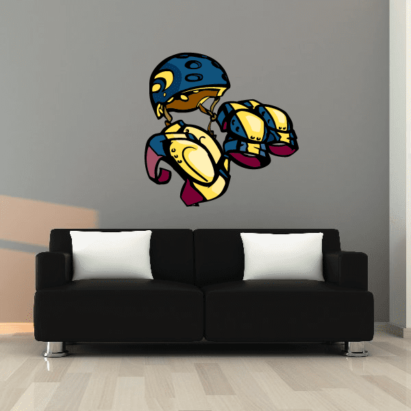 Image of Rollerblading Wall Decal - Vinyl Sticker - Car Sticker - Die Cut Sticker - CDSCOLOR040