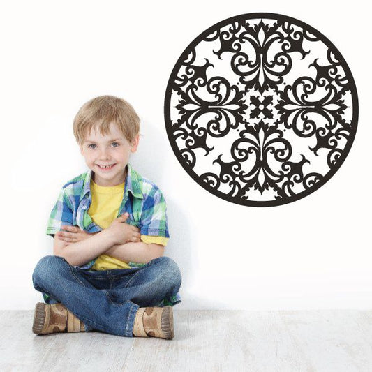 Image of Round Decorative Ornament Decal