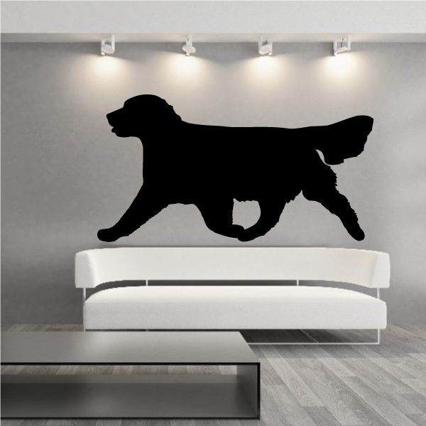 Image of Running Golden Retriever Decal