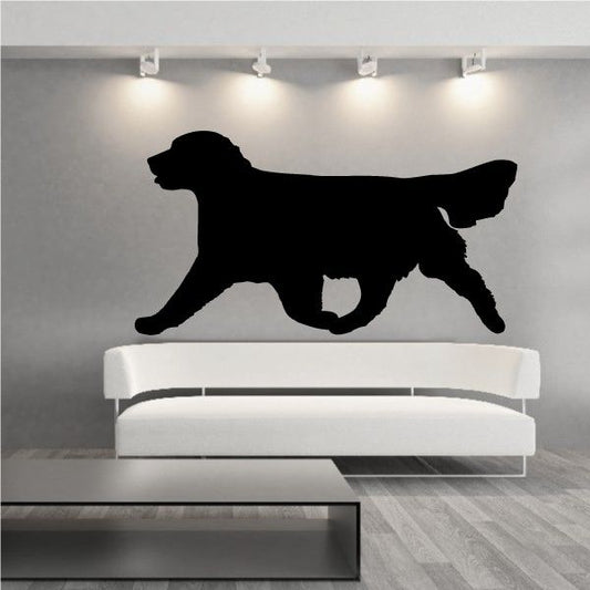 Image of Running Golden Retriever Decal