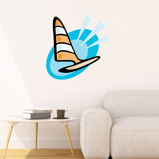 Image of Sailboat Wall Decal - Vinyl Sticker - Car Sticker - Die Cut Sticker - CDSCOLOR032