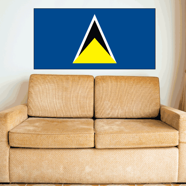 Image of Saint lucia Flag Sticker