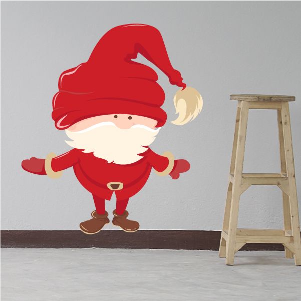 Image of Santa Wall Decal - Vinyl Sticker - Car Sticker - IDCOLOR018