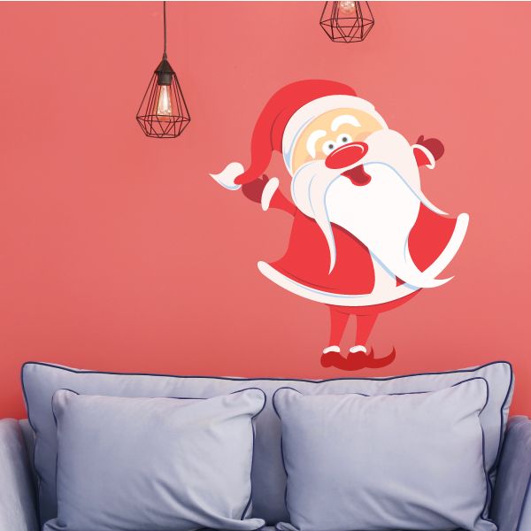 Image of Santa Wall Decal - Vinyl Sticker - Car Sticker - IDCOLOR028