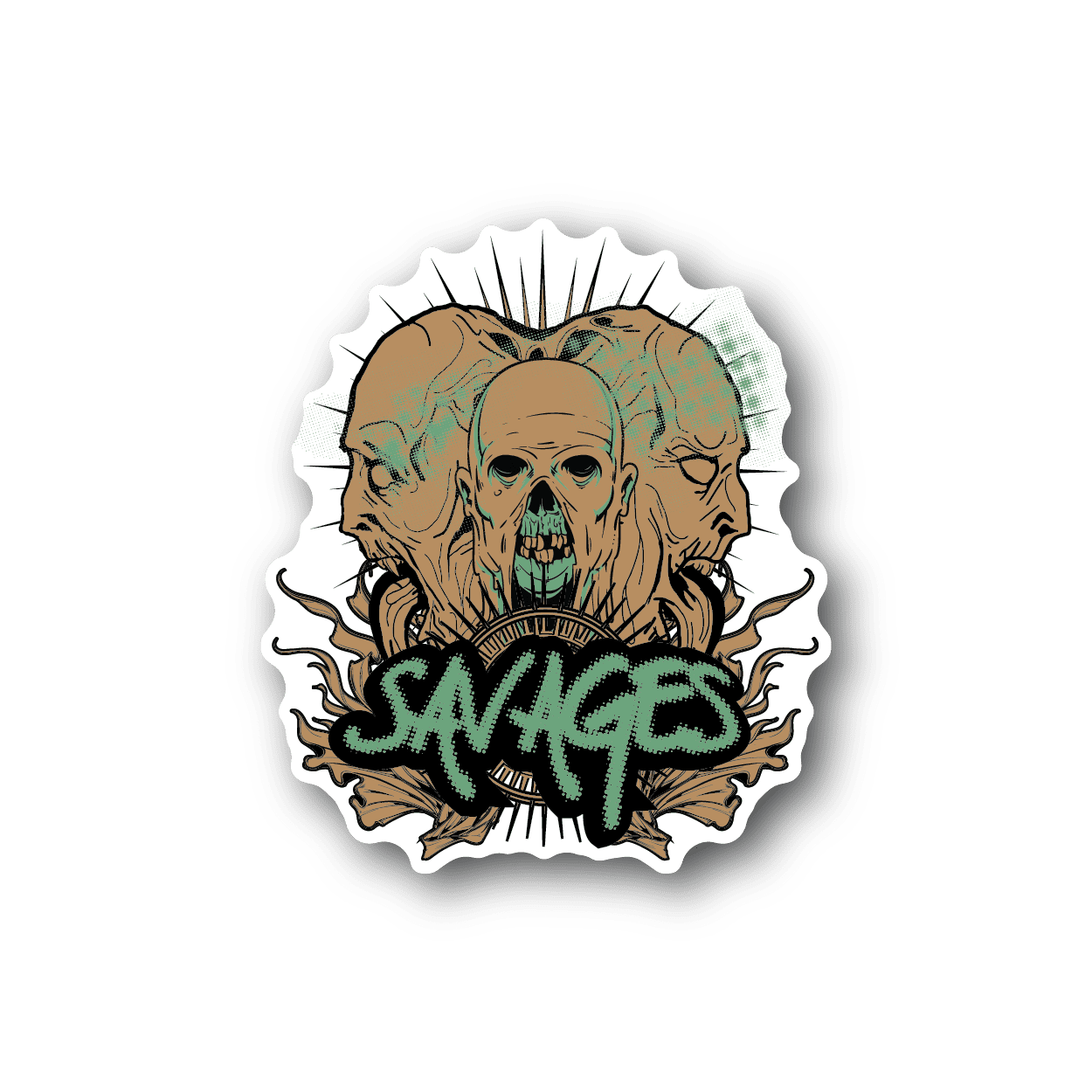 Image of Savage Zombies Sticker