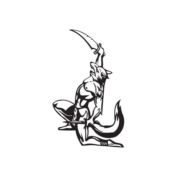 Image of School Mascot Wall Decal - Vinyl Decal - Car Decal - DC 050