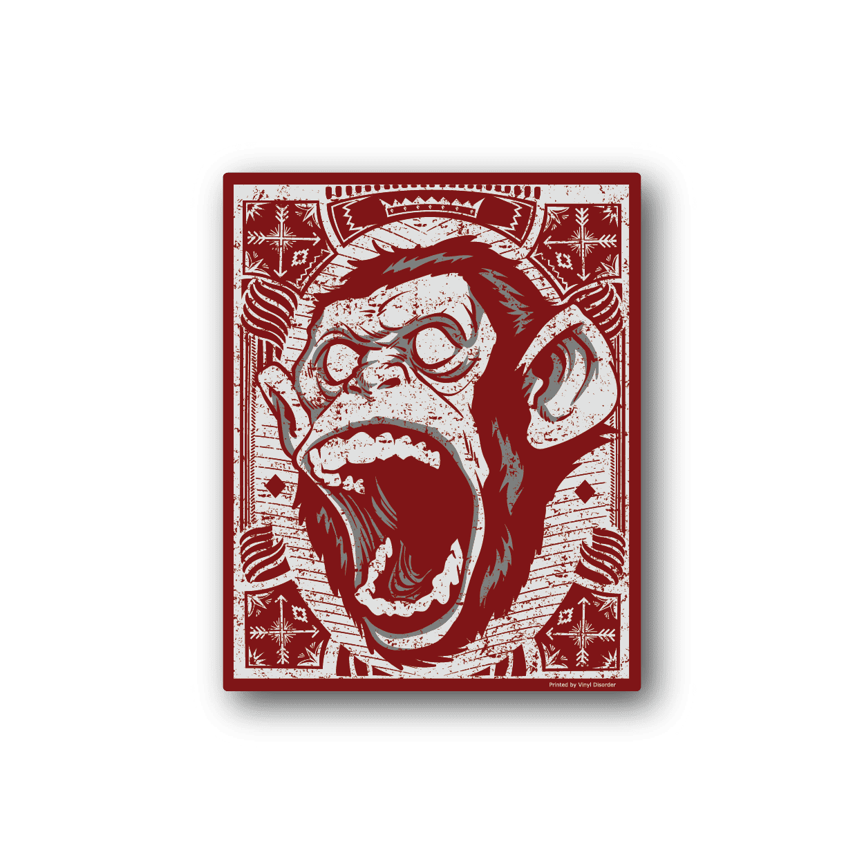 Image of Screaming Monkey Sticker