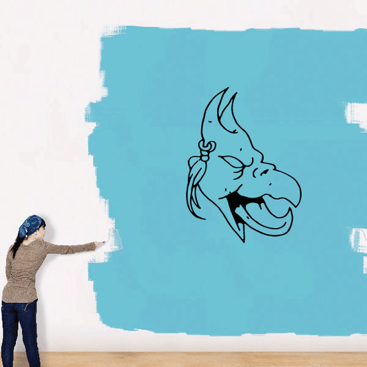 Image of Screeching Demon Mask Decal