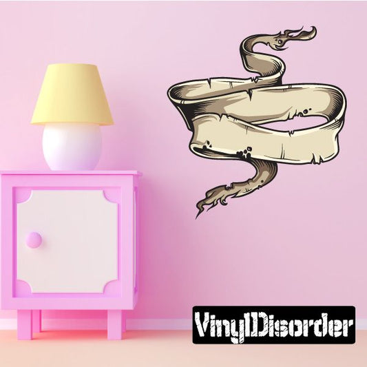 Image of Pirate Tattered Scroll Decal