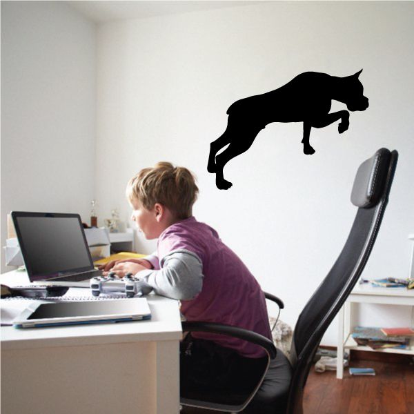 Image of Searching Boxer Dog Decal