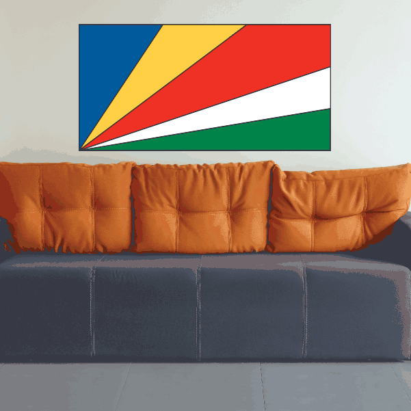 Image of Seychelles Flag Sticker