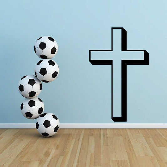 Image of Shaded Cross Decal