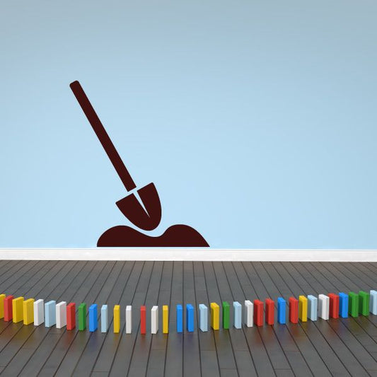 Image of Shovel Digging a Hole Decal