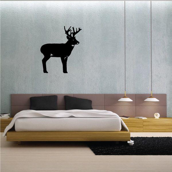 Image of Side Looking Stag Decal