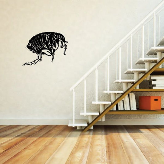Sitting dog wall decal in black silhouette