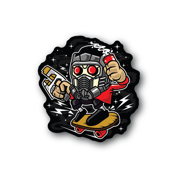 Skate Lord Skateboarding Vinyl Sticker weather-resistant vinyl sticker by VinylDisorder