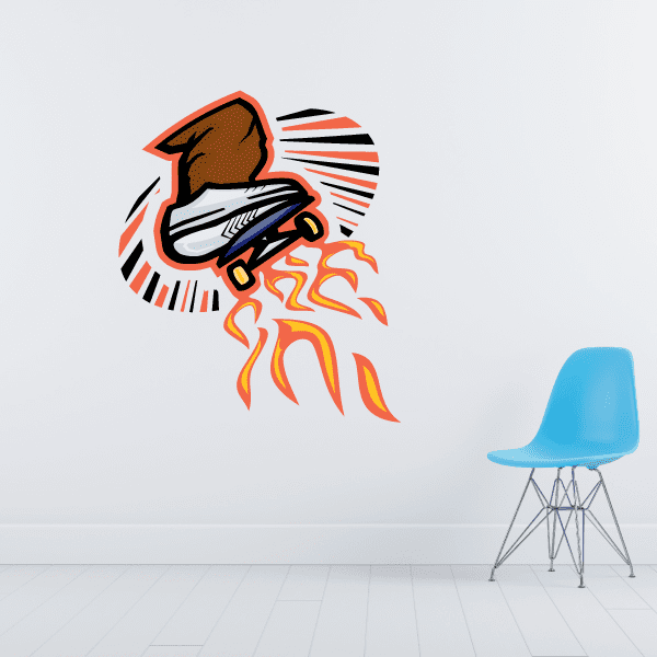 Image of Skateboarding Wall Decal - Vinyl Sticker - Car Sticker - Die Cut Sticker - CDSCOLOR035