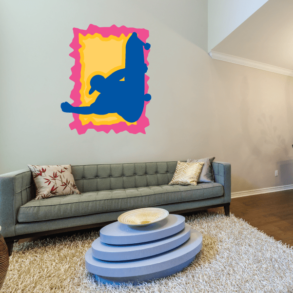 Image of Skateboarding Wall Decal - Vinyl Sticker - Car Sticker - Die Cut Sticker - CDSCOLOR043