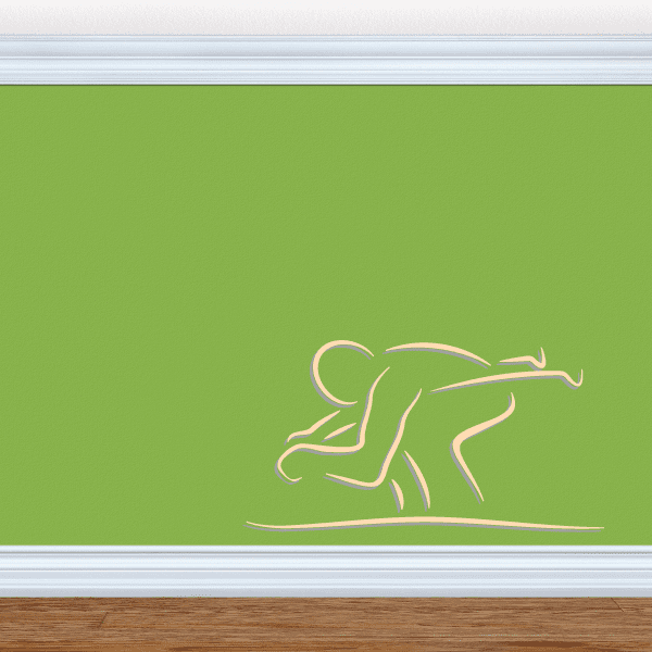 Image of Skiing Wall Decal - Vinyl Sticker - Car Sticker - Die Cut Sticker - CDSCOLOR093