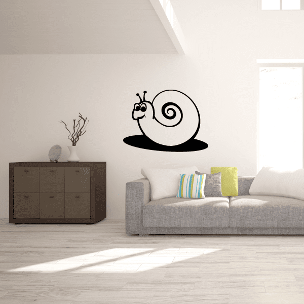Image of Snail Decor border wall picture frame Modern Wall Art Vinyl Wall Decal Sticker Mural Quotes Words ART05M