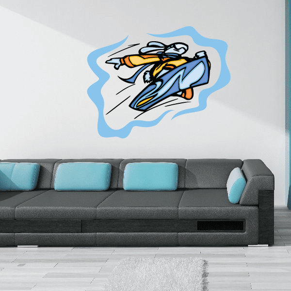 Image of Snowboarding Wall Decal - Vinyl Sticker - Car Sticker - Die Cut Sticker - CDSCOLOR004