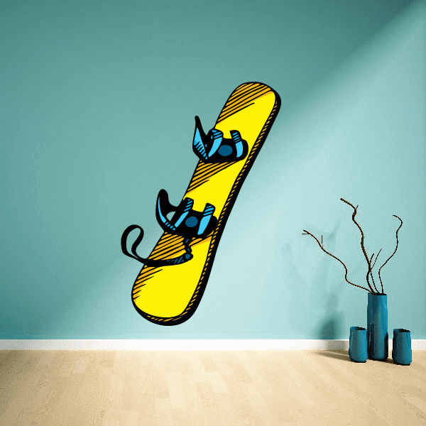 Image of Snowboarding Wall Decal - Vinyl Sticker - Car Sticker - Die Cut Sticker - CDSCOLOR040