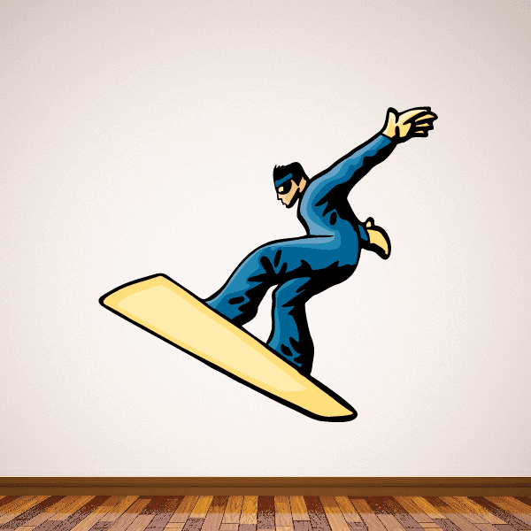 Image of Snowboarding Wall Decal - Vinyl Sticker - Car Sticker - Die Cut Sticker - CDSCOLOR051
