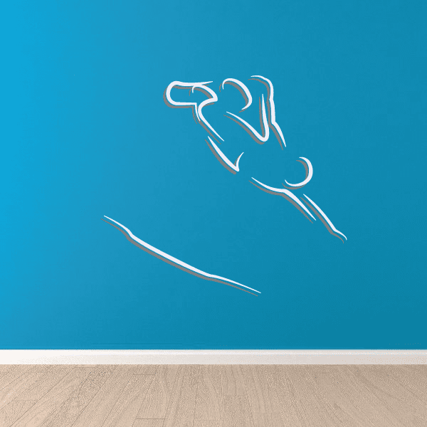 Image of Snowboarding Wall Decal - Vinyl Sticker - Car Sticker - Die Cut Sticker - CDSCOLOR064