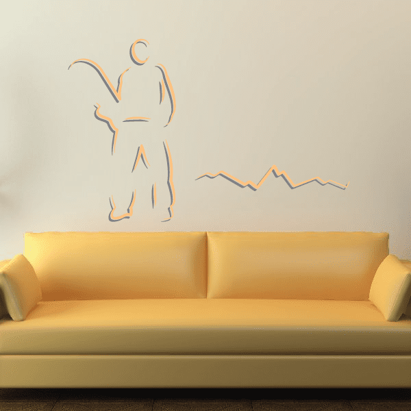 Image of Snowboarding Wall Decal - Vinyl Sticker - Car Sticker - Die Cut Sticker - CDSCOLOR067