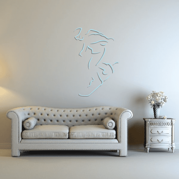 Image of Snowboarding Wall Decal - Vinyl Sticker - Car Sticker - Die Cut Sticker - CDSCOLOR069