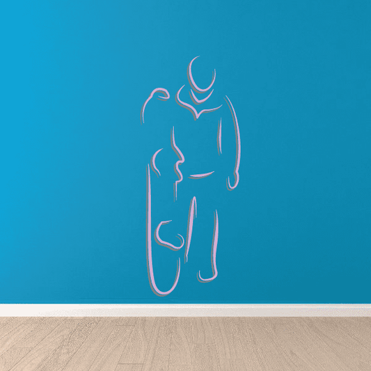 Image of Snowboarding Wall Decal - Vinyl Sticker - Car Sticker - Die Cut Sticker - CDSCOLOR070