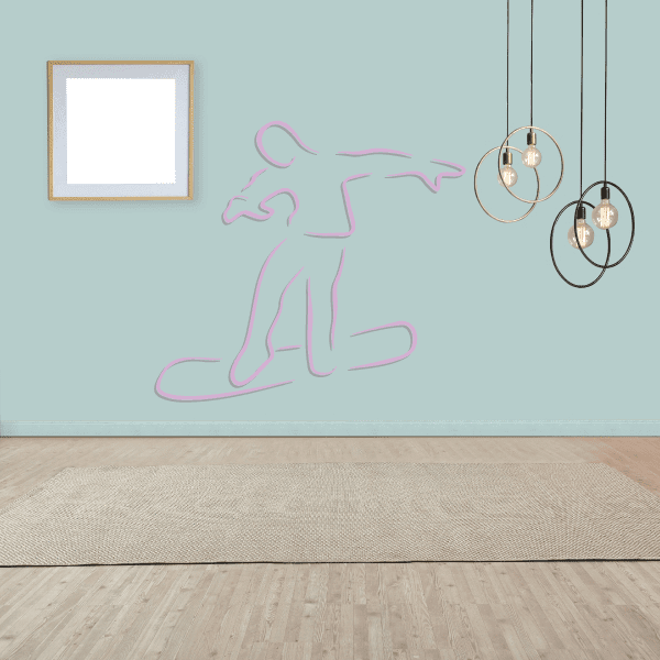 Image of Snowboarding Wall Decal - Vinyl Sticker - Car Sticker - Die Cut Sticker - CDSCOLOR081