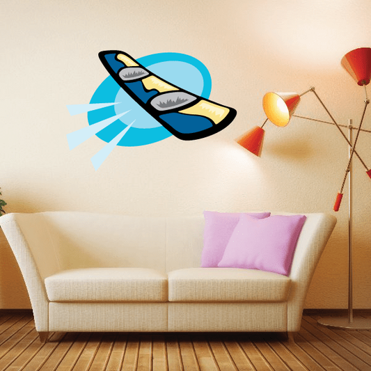 Image of Snowboarding Wall Decal - Vinyl Sticker - Car Sticker - Die Cut Sticker - CDSCOLOR090