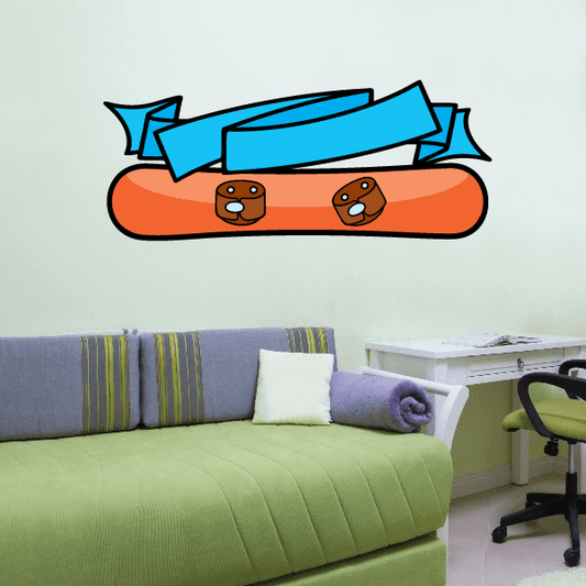 Image of Snowboarding Wall Decal - Vinyl Sticker - Car Sticker - Die Cut Sticker - CDSCOLOR094