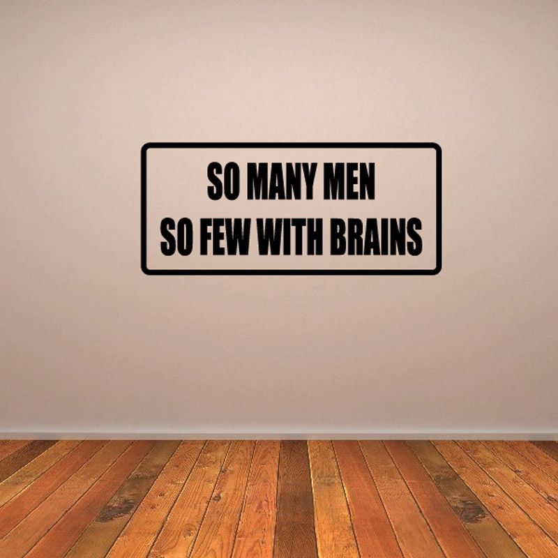Image of So many so few brains Decal