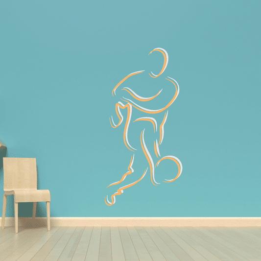 Image of Soccer Wall Decal - Vinyl Sticker - Car Sticker - Die Cut Sticker - CDSCOLOR017