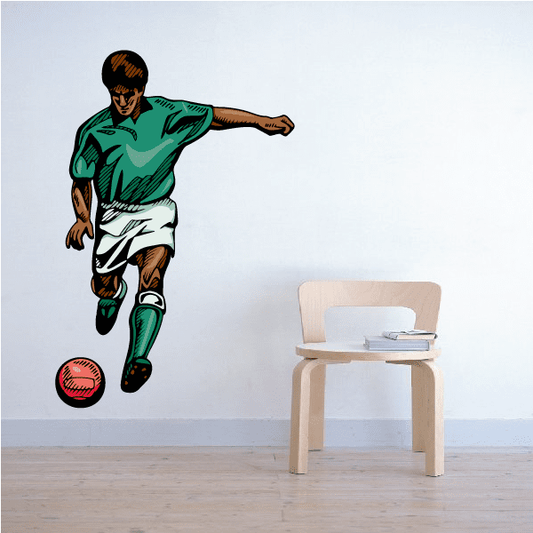 Image of Soccer Wall Decal - Vinyl Sticker - Car Sticker - Die Cut Sticker - CDSCOLOR083