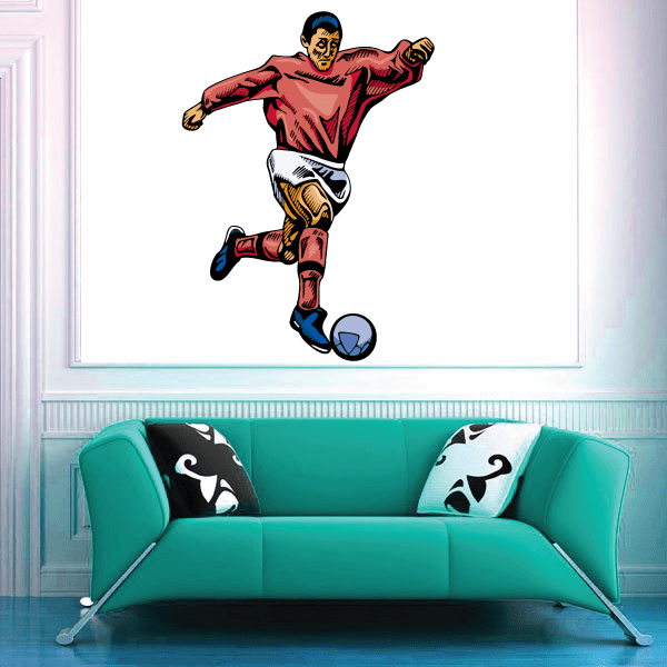 Image of Soccer Wall Decal - Vinyl Sticker - Car Sticker - Die Cut Sticker - CDSCOLOR085