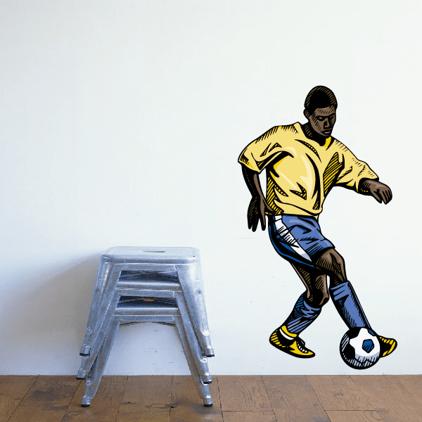 Image of Soccer Wall Decal - Vinyl Sticker - Car Sticker - Die Cut Sticker - CDSCOLOR086