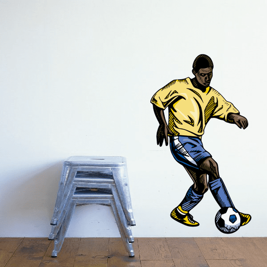 Image of Soccer Wall Decal - Vinyl Sticker - Car Sticker - Die Cut Sticker - CDSCOLOR086