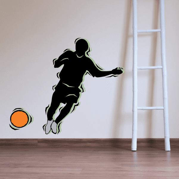 Image of Soccer Wall Decal - Vinyl Sticker - Car Sticker - Die Cut Sticker - CDSCOLOR091