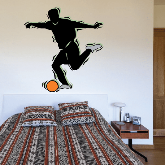 Image of Soccer Wall Decal - Vinyl Sticker - Car Sticker - Die Cut Sticker - CDSCOLOR096