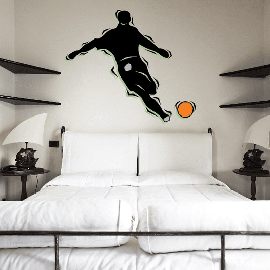 Image of Soccer Wall Decal - Vinyl Sticker - Car Sticker - Die Cut Sticker - CDSCOLOR097