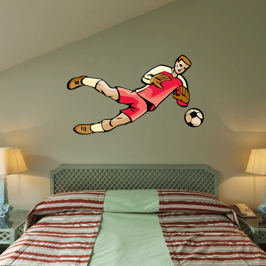 Image of Soccer Wall Decal - Vinyl Sticker - Car Sticker - Die Cut Sticker - CDSCOLOR098